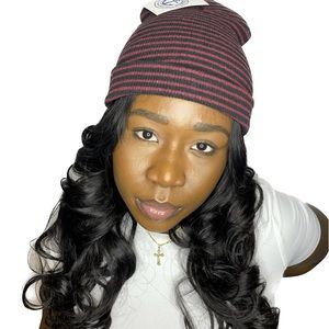 YACHT & SMITH'S Striped Beanie